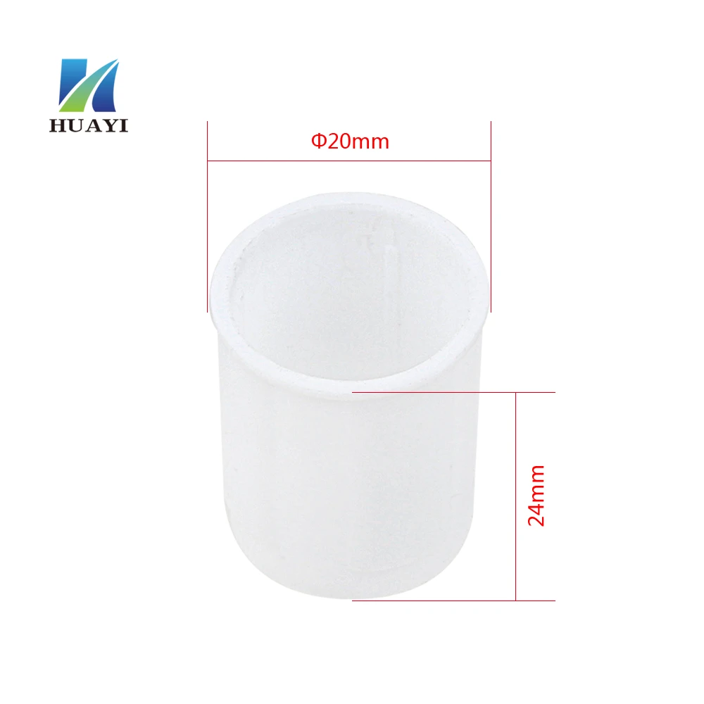 24mm white plastic screw cap for cosmetic bottle single layer cover perfume bottle closures