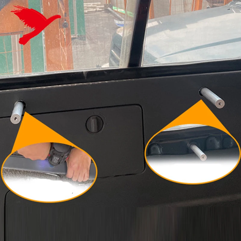 Car Accessories Rear Boot Trunk Side Window Luggage Storage Organizer Hanging Panel Kit For Toyota Land Cruiser LC80 1998-2005