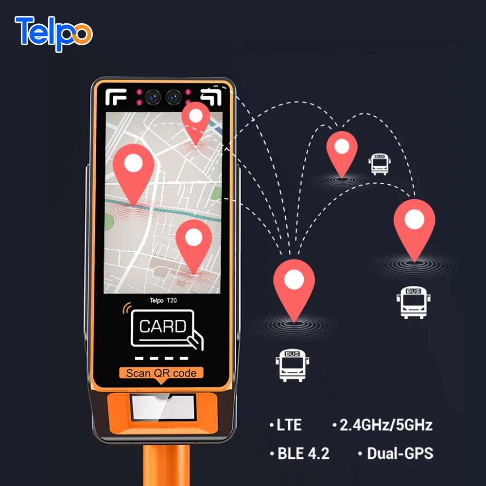 T20 tap-and-go Android 12 qr-код автоматизированная система оплаты проезда через автобус валидатор платежных устройств POS