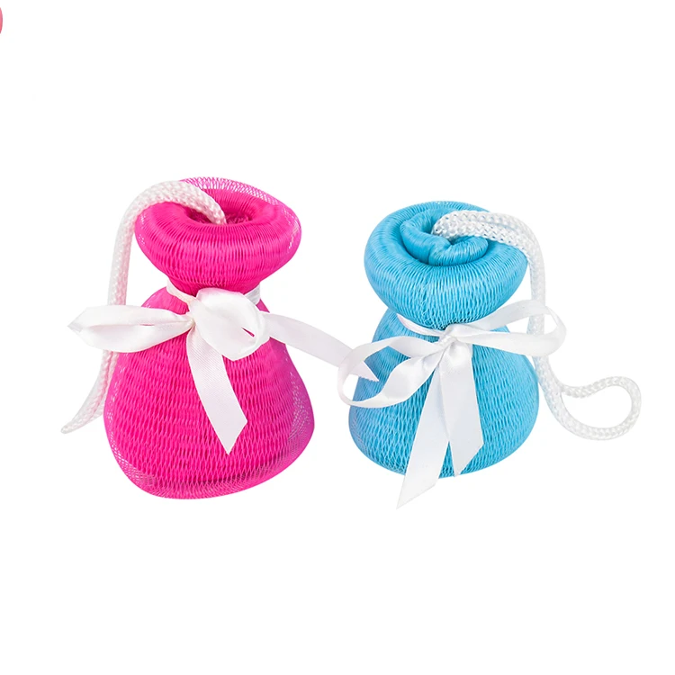 Новейший стиль сетчатый шар для мытья лица ванной все цвета pantone по запросу покупателя