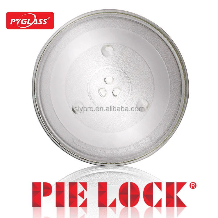 Glass Microwave plate Glass turntable plate for sharp microwave oven with 3 Fixtures, 315 mm