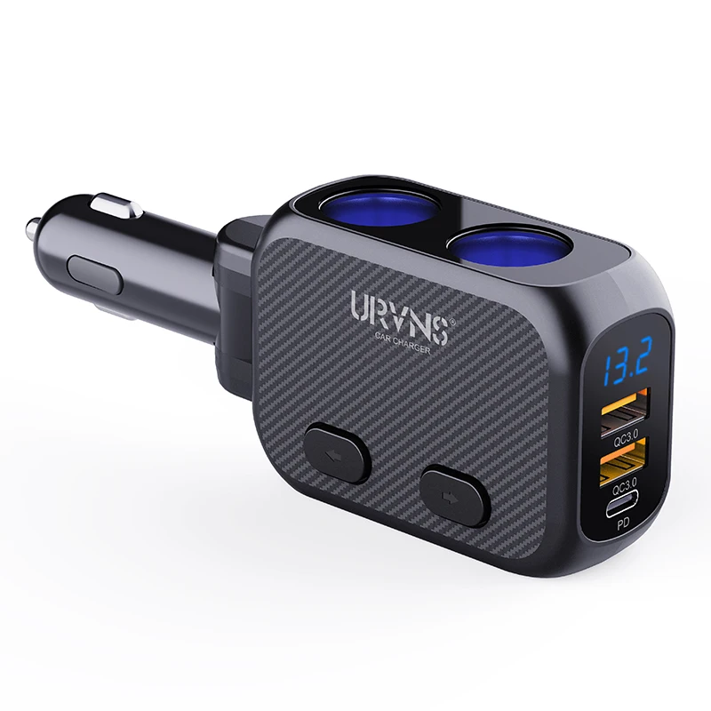 High Quality 180W Multi Ports Triple 3 Way Car Cigarette Lighter Socket Splitter USB Charger Power Adapter