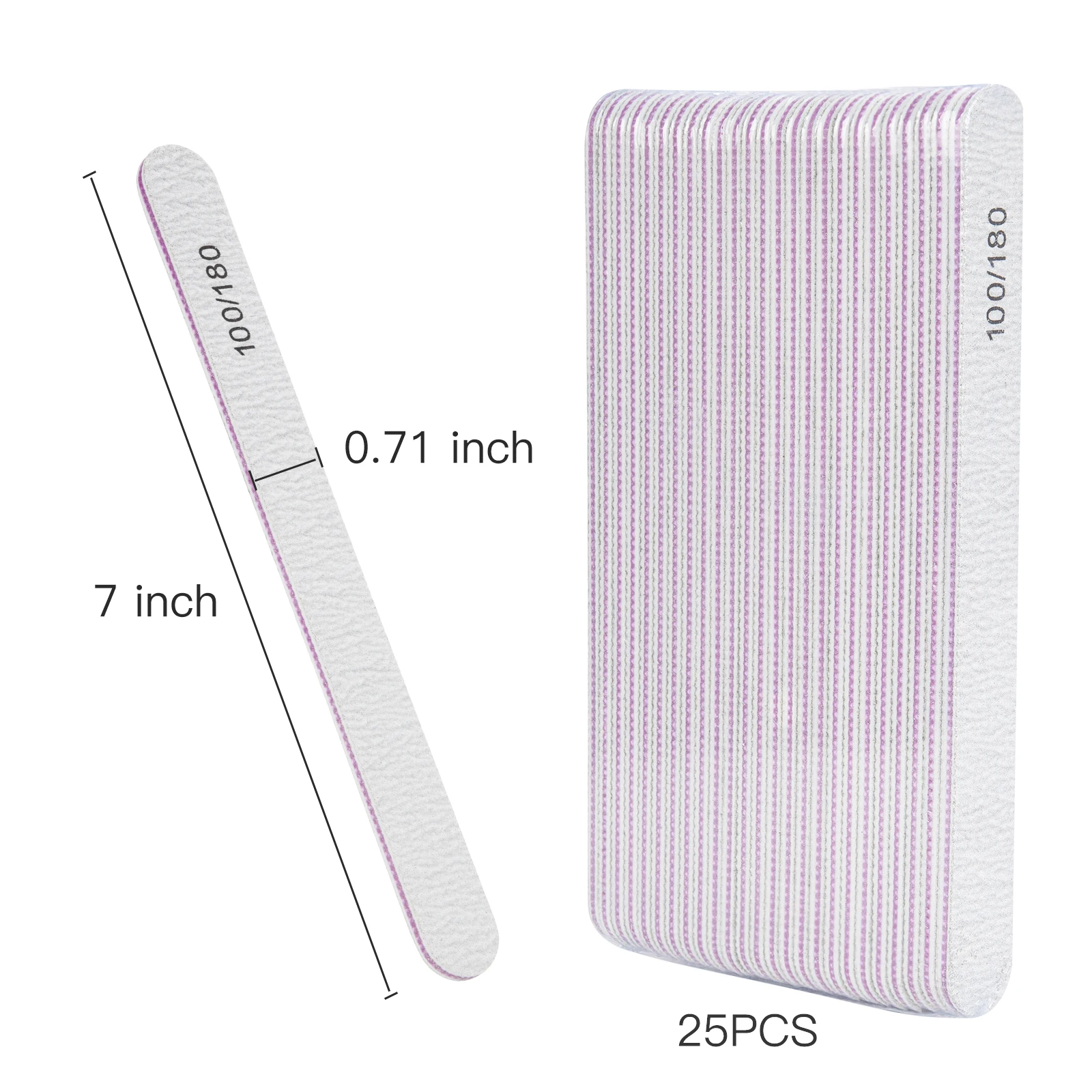 Personalized Custom Logo reusable 100/180 grit 80/80 grit double sided professional nail files