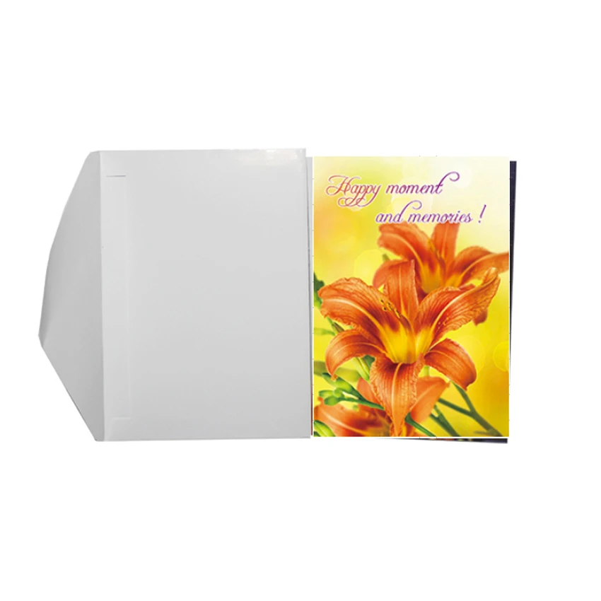 Factory Wholesale Custom  3d Lenticular greeting cards Promotional 3d Lenticular card for wedding