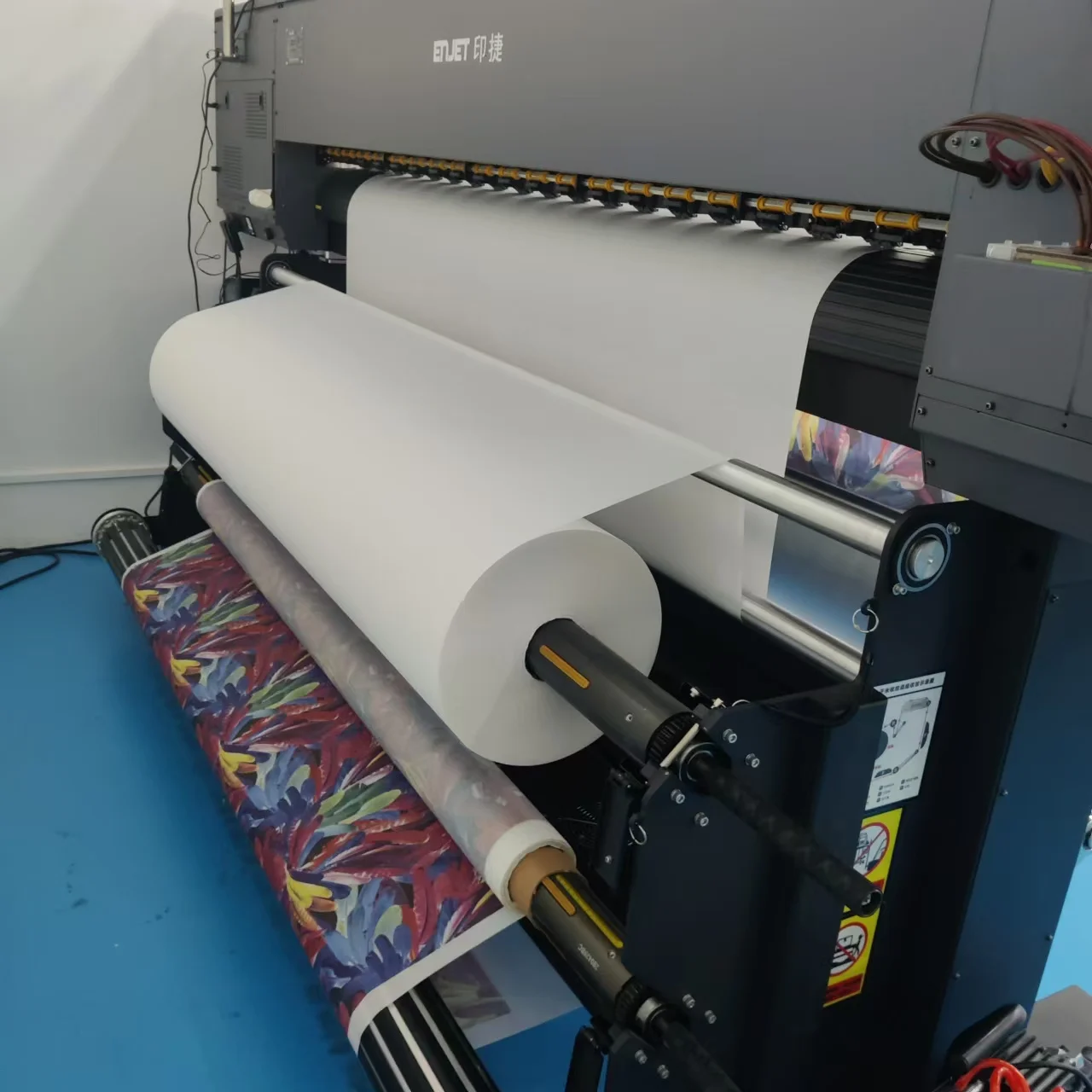 Enjet E74 4 heads epson i3200 with 1.9M width sublimation printer for polyester heat transfer machine