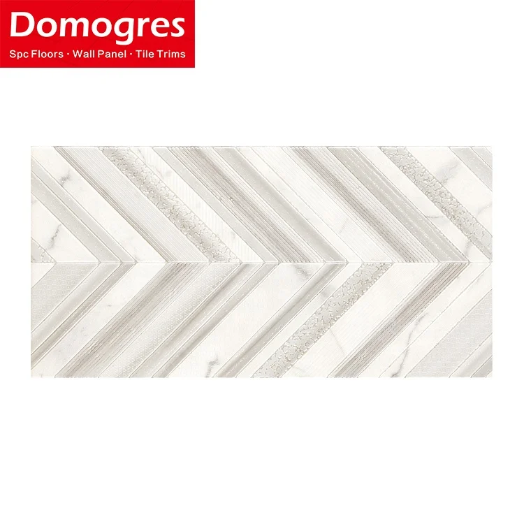 Wholesale Living Room Decor Mosaic Porcelain Wall Tile 60X60 white grey marble mosaic tiles herringbone Mosaic