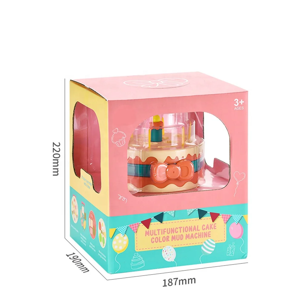 Play dough  Created Baby Cake Food Lollipop Modelling Color Clay  for Children