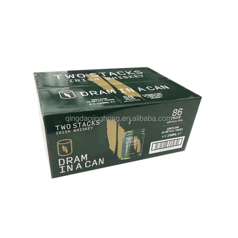 Manufacturers Cheap Price Corrugated Food Shipping Gift Paper box beer packaging with Custom logo