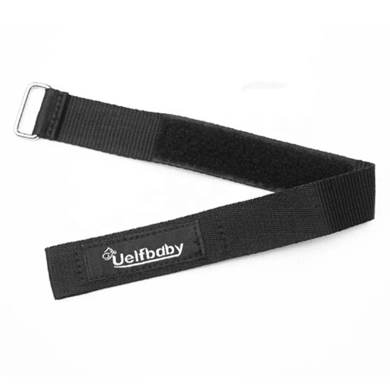 Industrial strength webbing base metal buckle hook and loop cinch strap