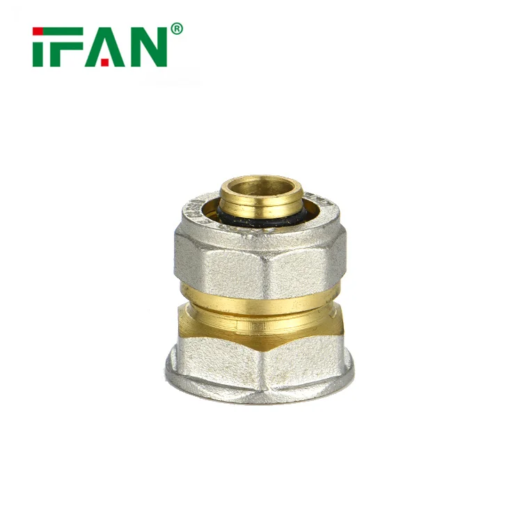 IFAN Customization Brass PEX Al PEX Fittings 16-32mm Thread PEX Brass Compression Fittings