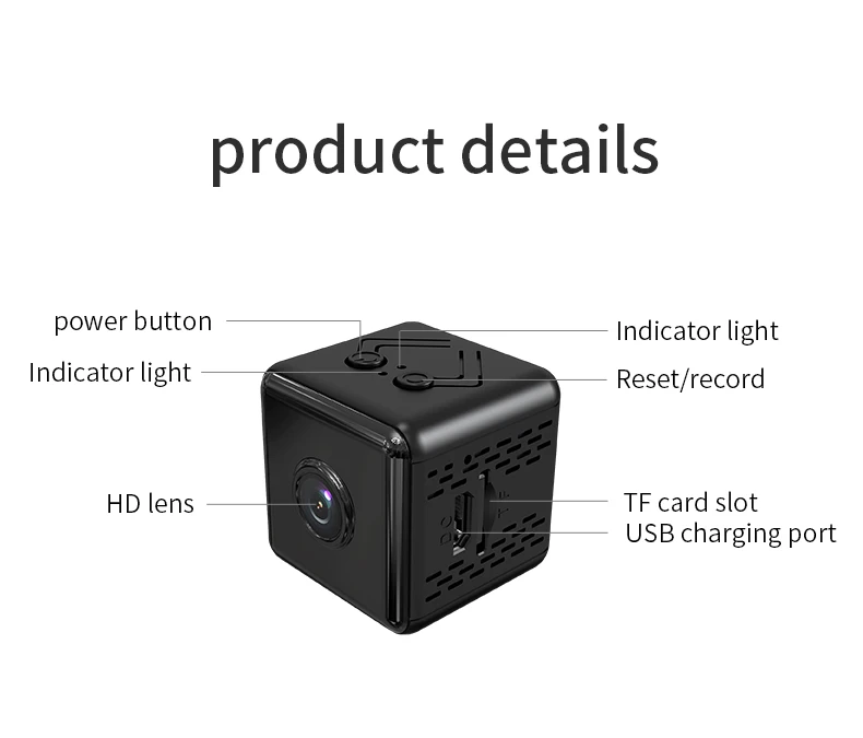 HD 1080P/4K Mini Camera IP WIFI Sensor With 1000mAh Battery Night Motion DVR Micro Webcam Sport DV Video Recorder Small Ca