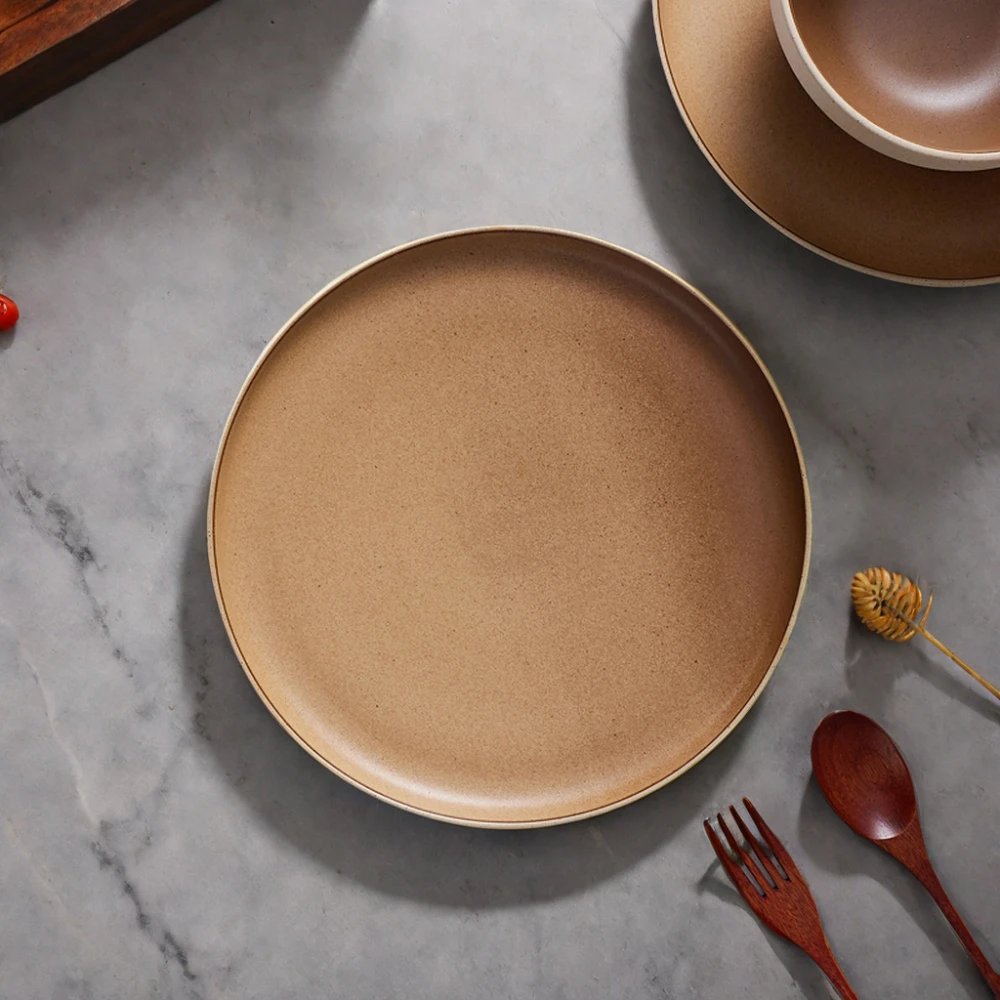 Wholesale dinnerware tableware manufacturers 7.5 inch dinner serving plate dish customized ceramic plates