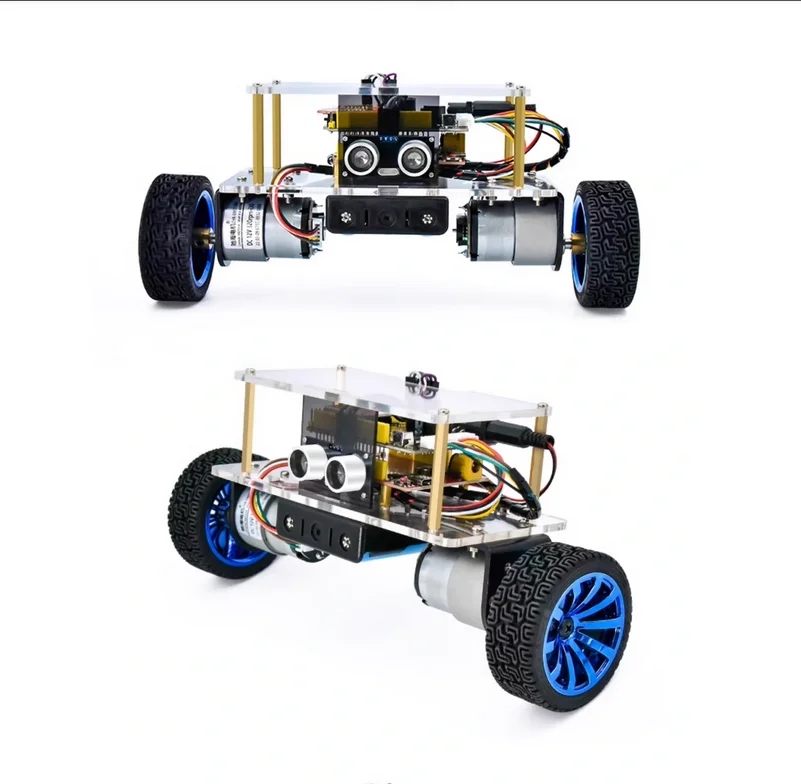 2WD Self-Balancing Robot Smart Car WiFi Camera Android iOS APP Control Kit for Arduino STEM RC Obstacle Avoidance Follower Toys