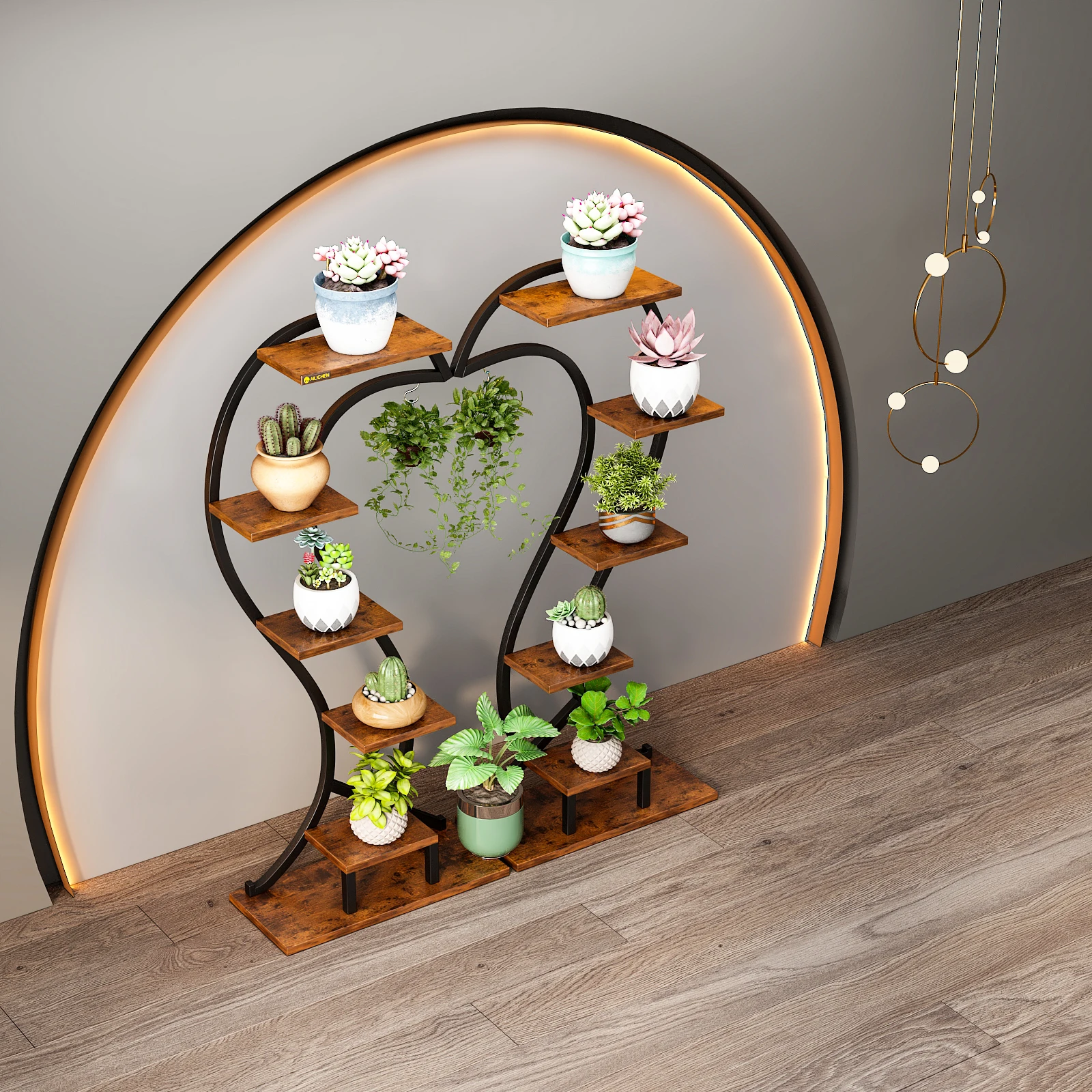 AI LI CHEN Decorative Rack Living Room Flower Stand Simple Modern Storage Rack