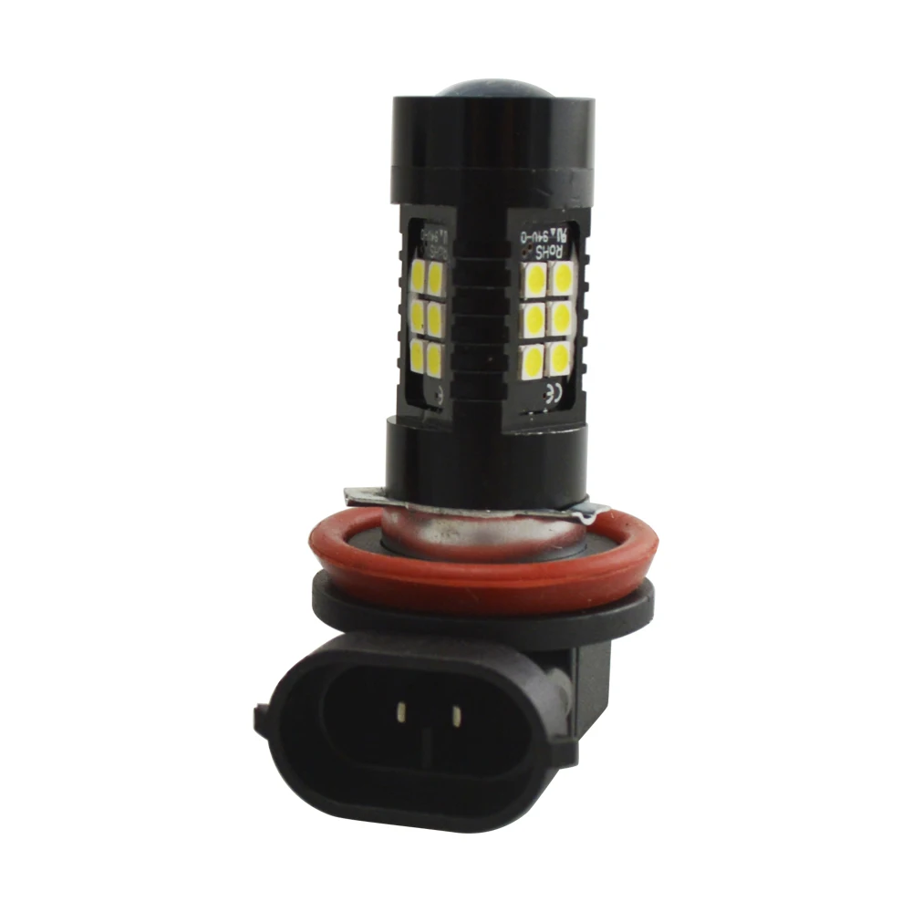 Суперъяркая автомобильная светодиодная противотуманная фара 12 В 21smd 21LED 3030 без ошибок H8 H9