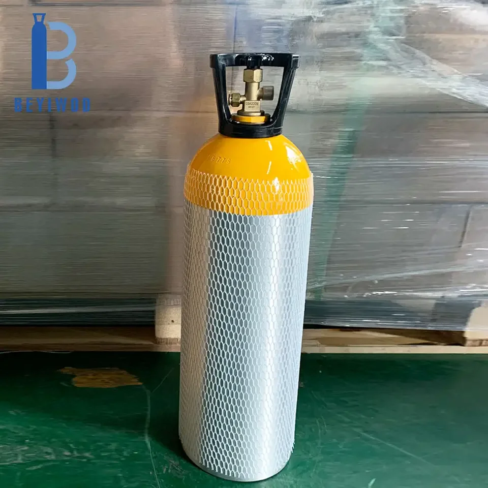 New Aluminum Gas Bottles Cylinder Nitrogen Gas Cylinders with Valves