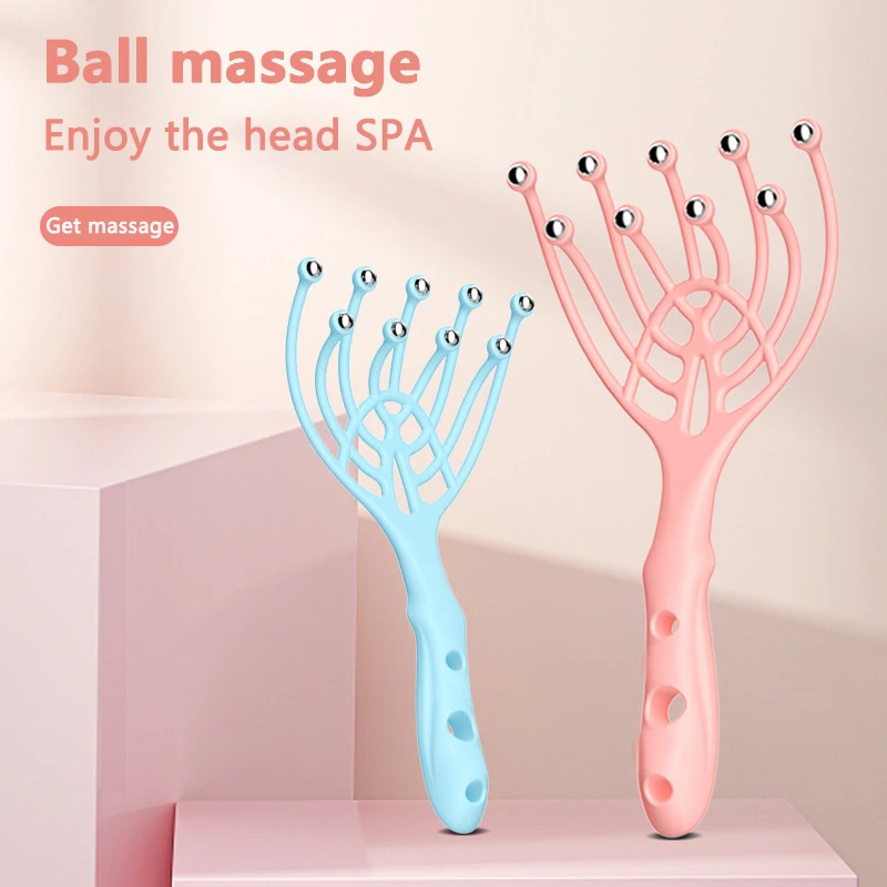 Trending Products On AMZN Handheld 9 Claws 9 Beads Head Scratcher Claw Massager For Head Body Other Massage Products