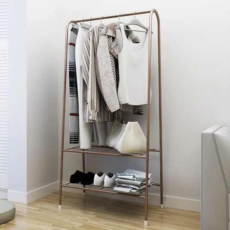 Clothing Racks for Hanging Clothes Rack Kitchen Furniture Living Room Gold Trolley Kitchen Cabinet and Storage Cloakroom