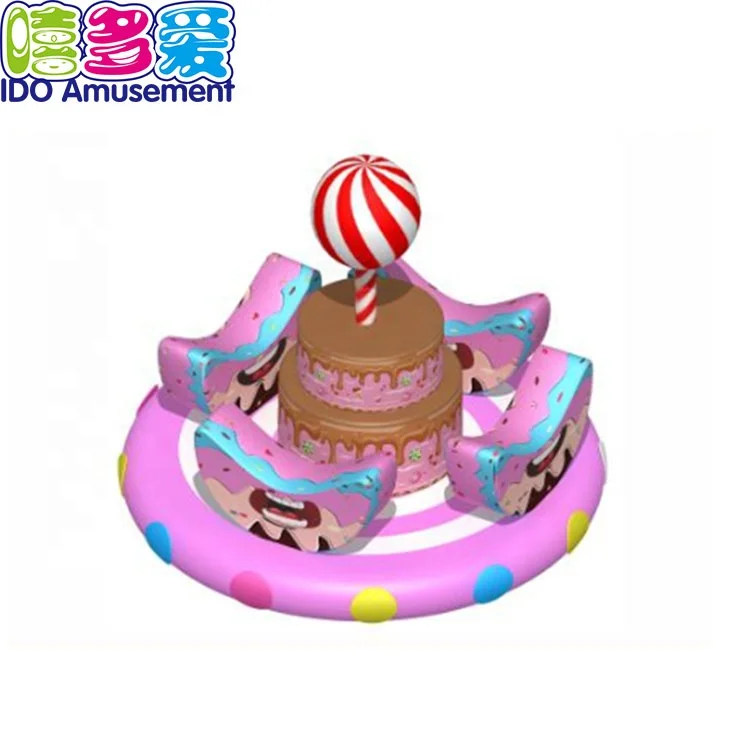 Rotating Indoor Playground Animal Toys Soft Play Carousel Equipment
