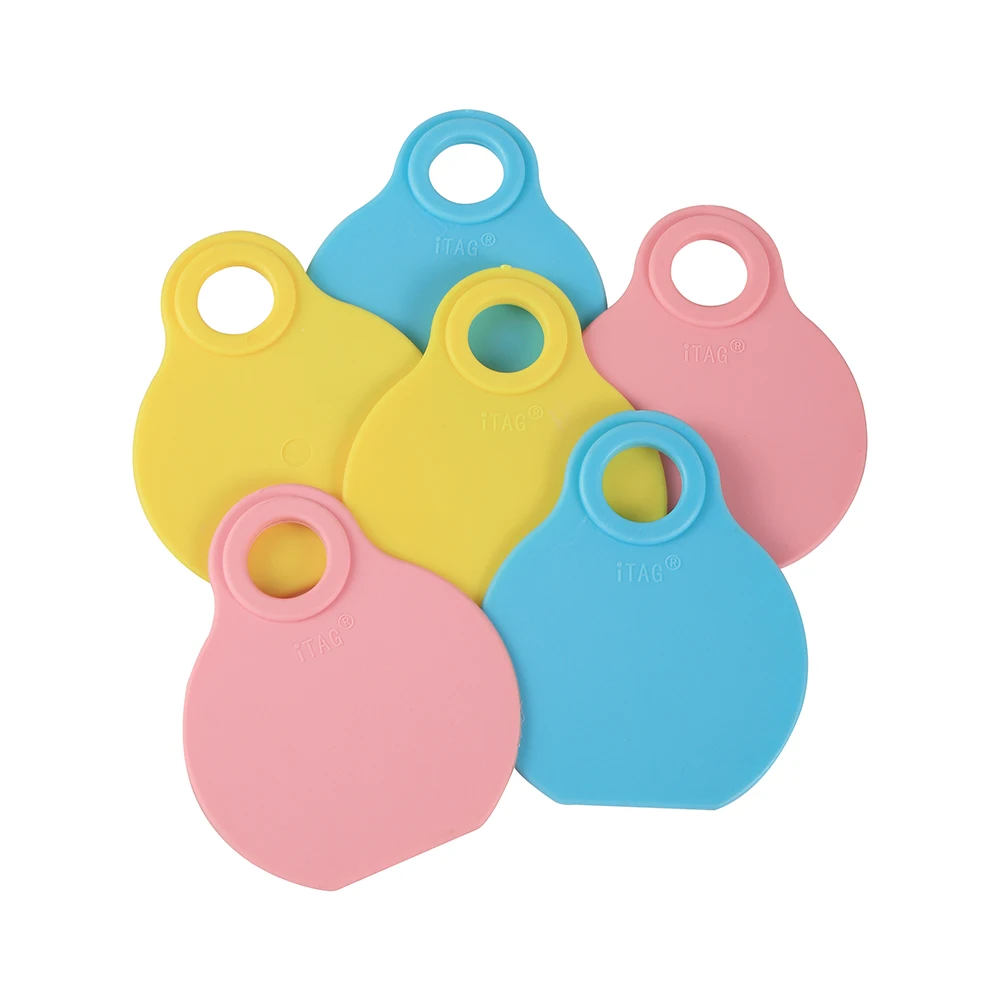 Farm Animal TPU Plastic Neck Tag Pig Cow Sheep Dairy Cow Ear Tag for Identification DIY Laser Printing 3 Colors