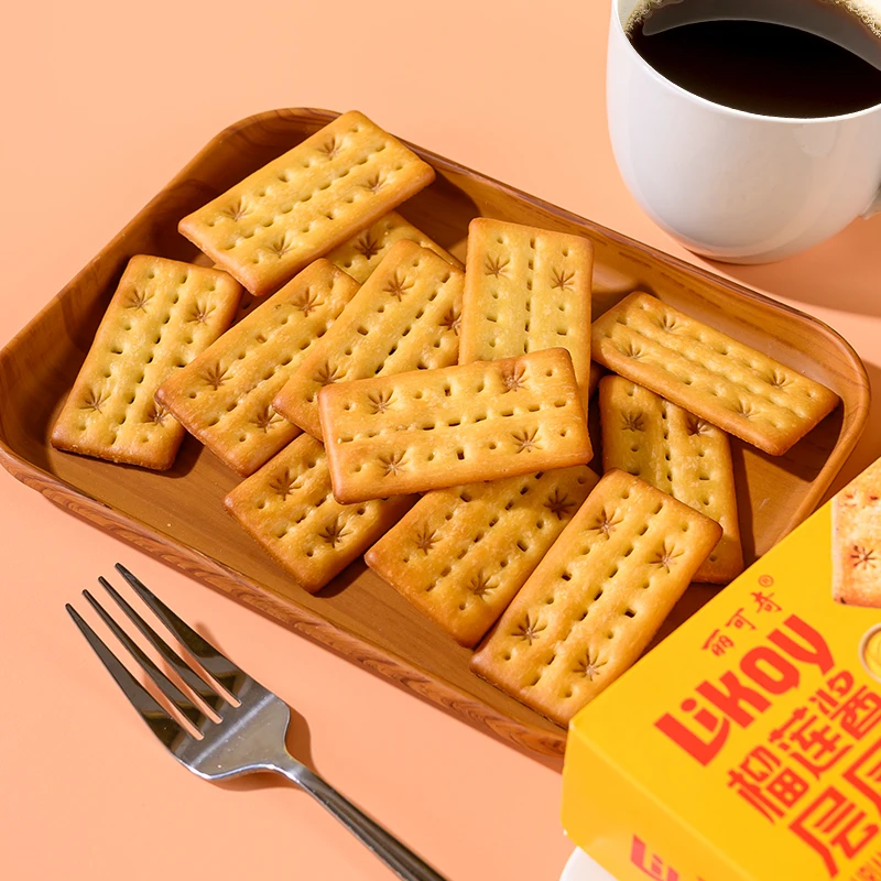 Chinese Snack Durian Paste Crispy Biscuits Durian Flavored Thin Crackers Special Flavor[A3]