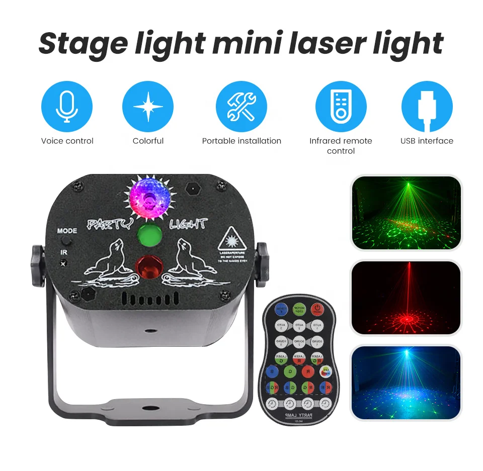 Mini Laser Projector DJ Disco stage night club Party Beam Lights cheap portable disco mini party laser light