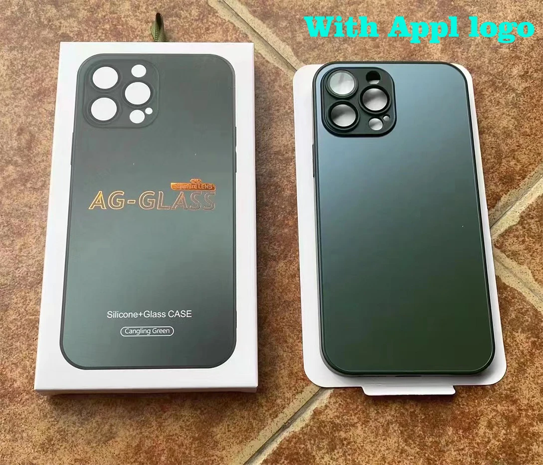 Best Seller Luxury Matte Glass With Lens Cell Mobile Phone Accessories Shockproof Phone Case For iPhone 11 12 13 Pro Max