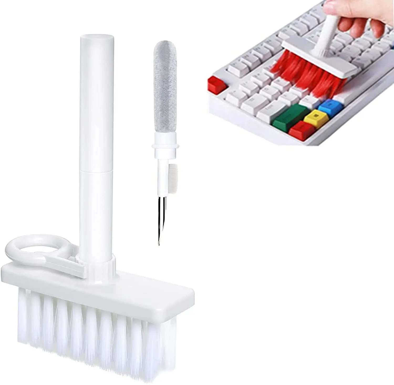 5 In 1 Multifunctional Keyboard Cleaning Soft Brush Kit Computer Phones Airpods Earbud Cleaning Tools Keycap Cleaner Kit - Buy 5
