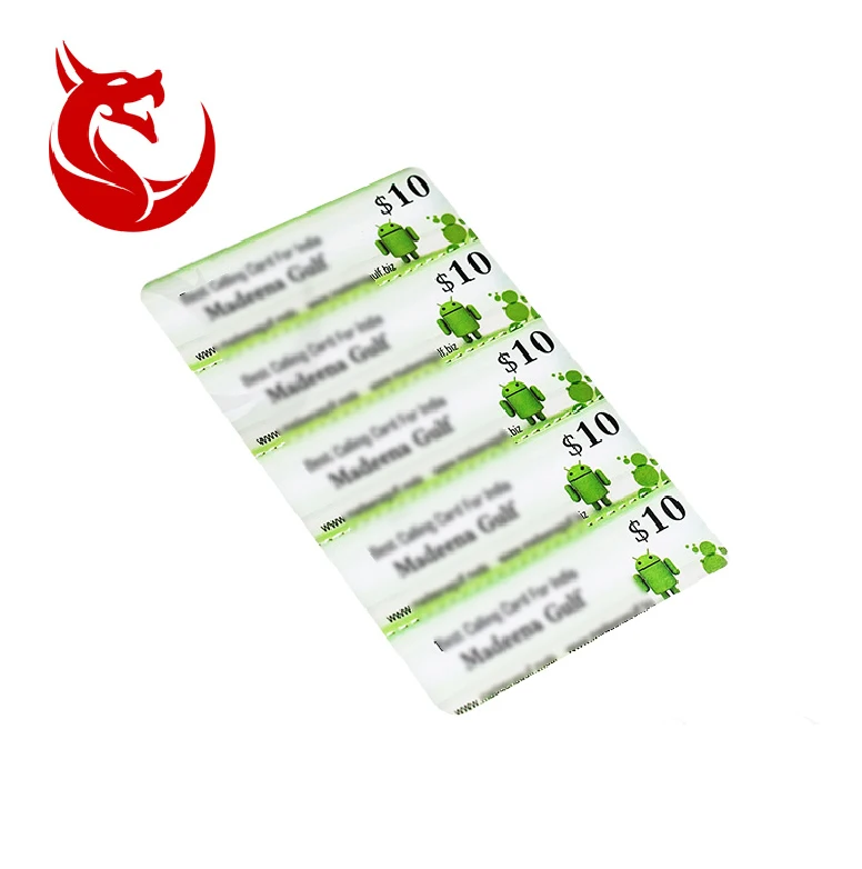 Customized Paper Lottery Ticket Scratch-Off Game Card for Paper & Paperboard Printing