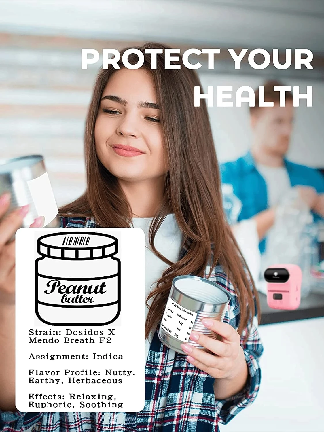 Phomemo M110 Mini Thermal BT Adhesive 203dpi Label Printer Portable Label Maker Inkless Printer Pocket Printer