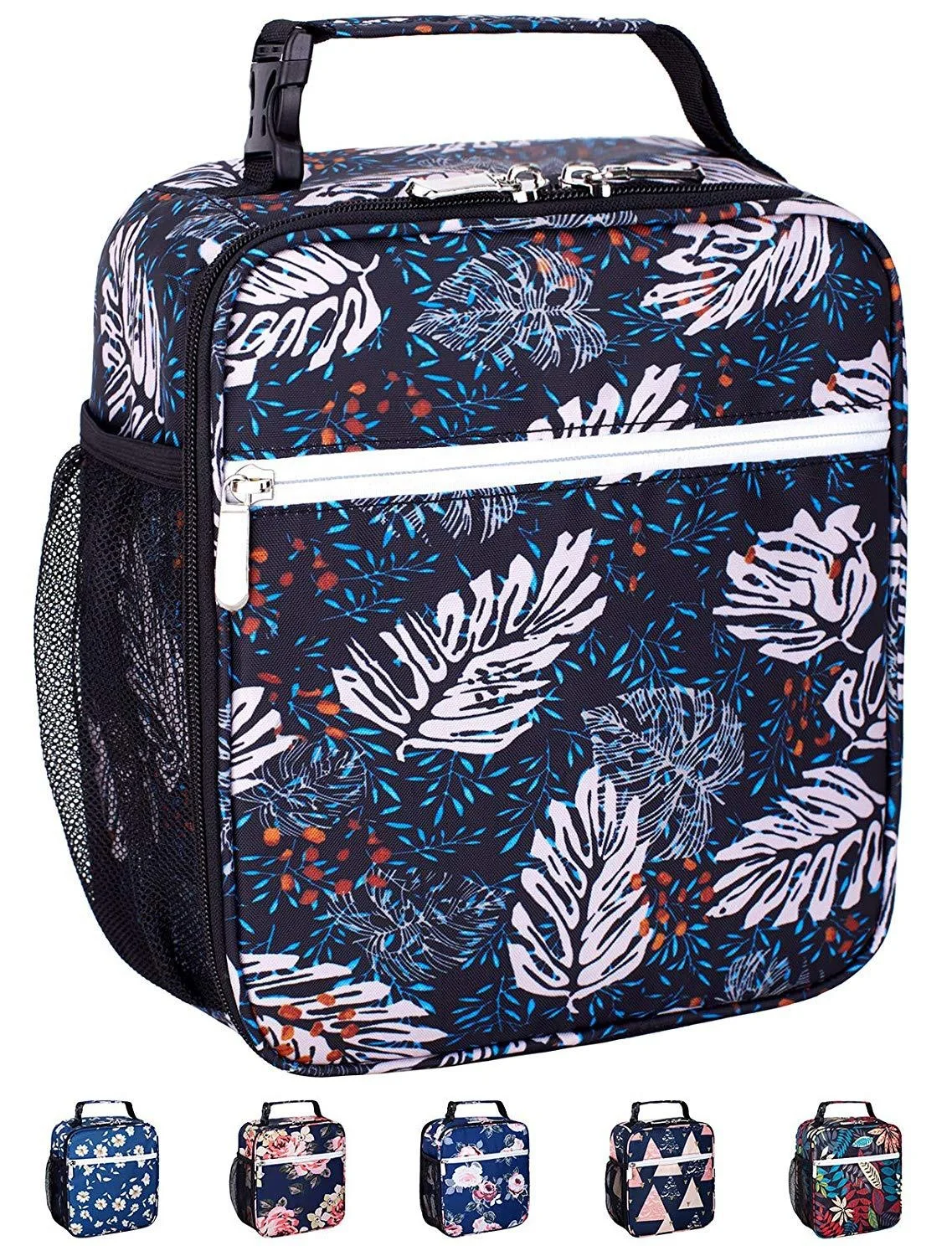 Custom color printed kids cooler lunch bag portable adjusted shoulder strap lunch bag insulated lunch bag for kids