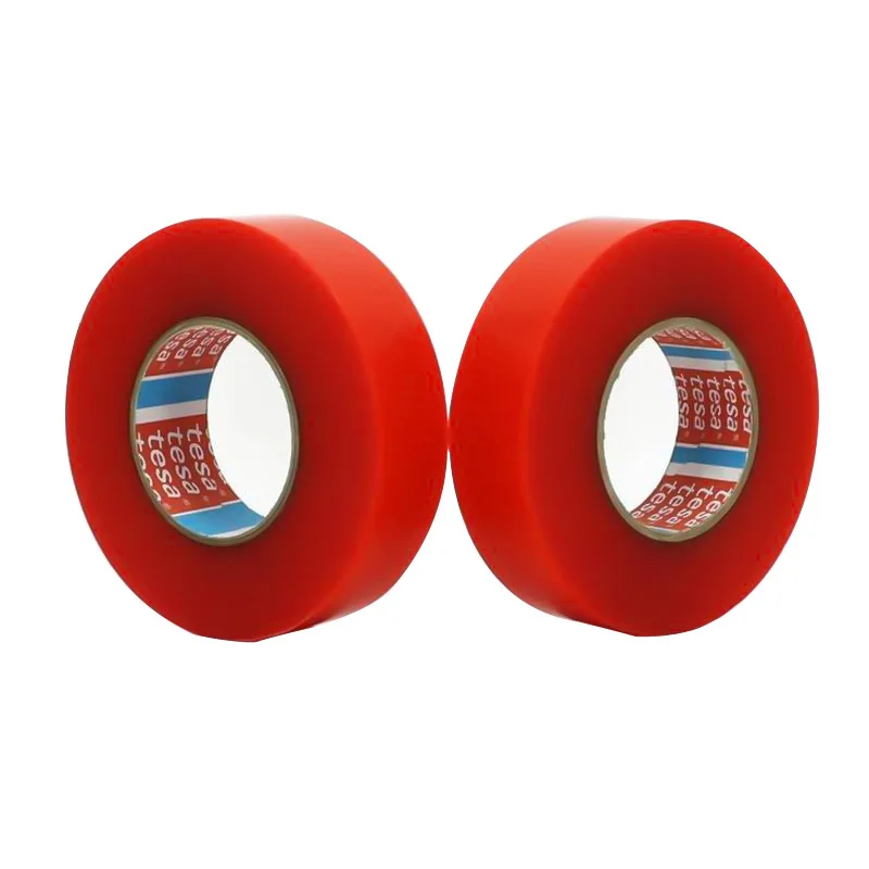 Tesa 4965 red polyester film double sided pet acrylic adhesive tape