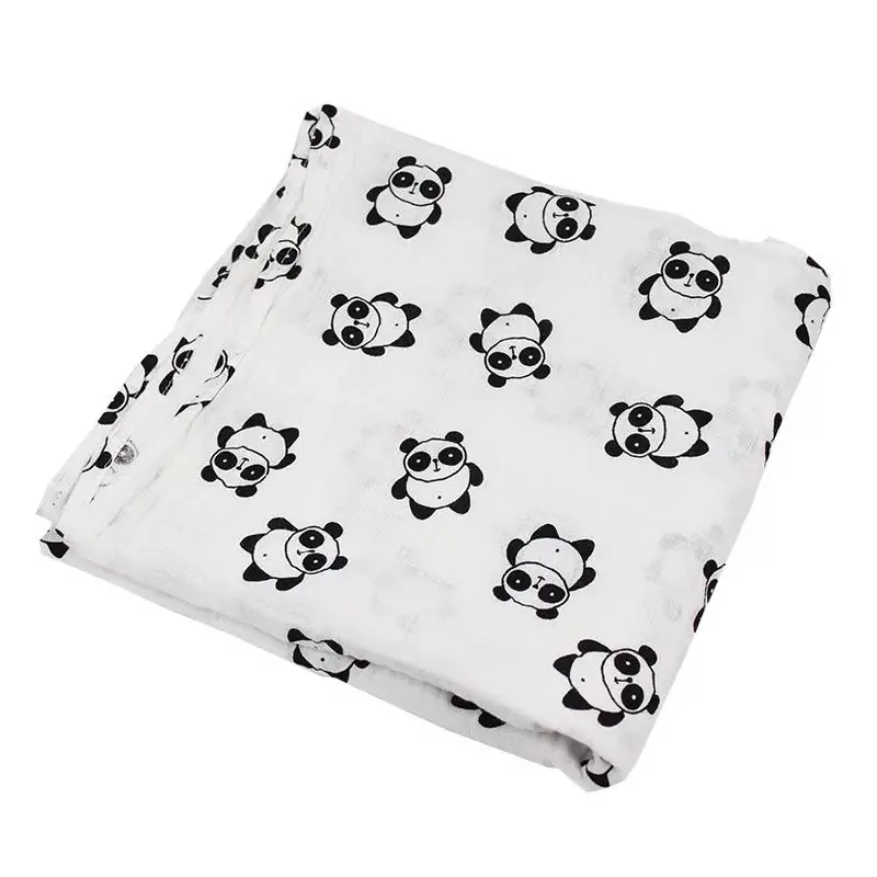 Muslin baby blanket bamboo muslin blanket100% cotton knitted baby blanket