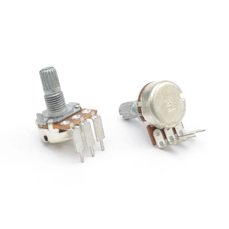 16mm metal shaft with busing with thread vertical H 12.5mm dual*2 rotary potentiometer