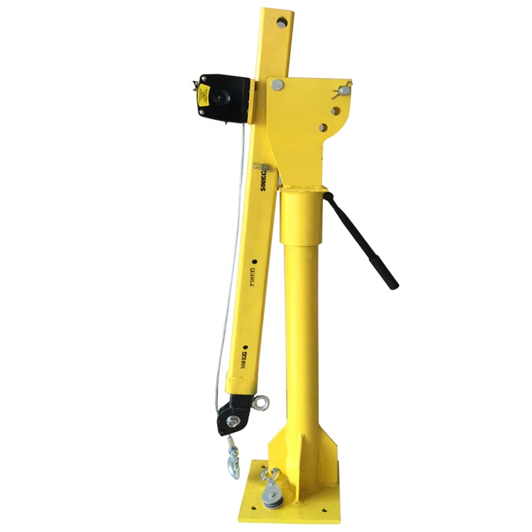 Hydraulic Portable pickup 1 ton used mini truck mounted crane with hoist