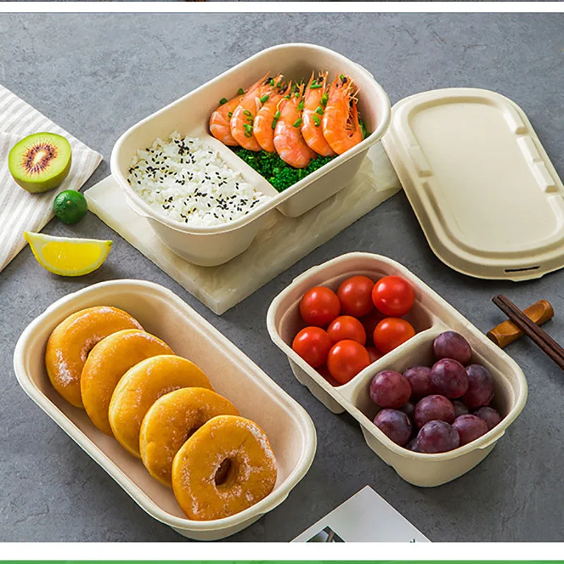 Disposable Biodegradable Oill Proof Tableware Sugarcane Bagasse Sauce Paper Plates Dishes