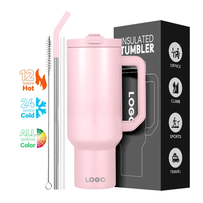 2024 Hot Sale Adventure-Designed 40oz Stainless Steel Tumbler with H2.0 Insulation American Style Party Handle Cup