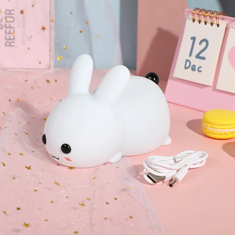 Оптовая продажа 2023 Высококачественная Ночная лампа galaxy RGB с дистанционным управлением ночная ночным желанием в виде груши Нефритового кролика для спальни