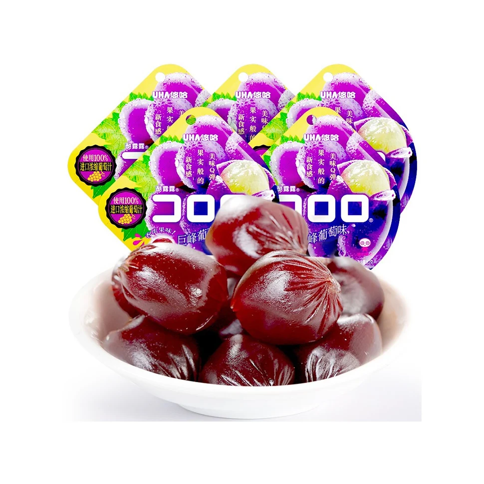 Китайский поставщик, многоароматизированный японский бренд, халяльный фруктовый Фудж, гигантская красота, круглый сладкий Желейный Фудж