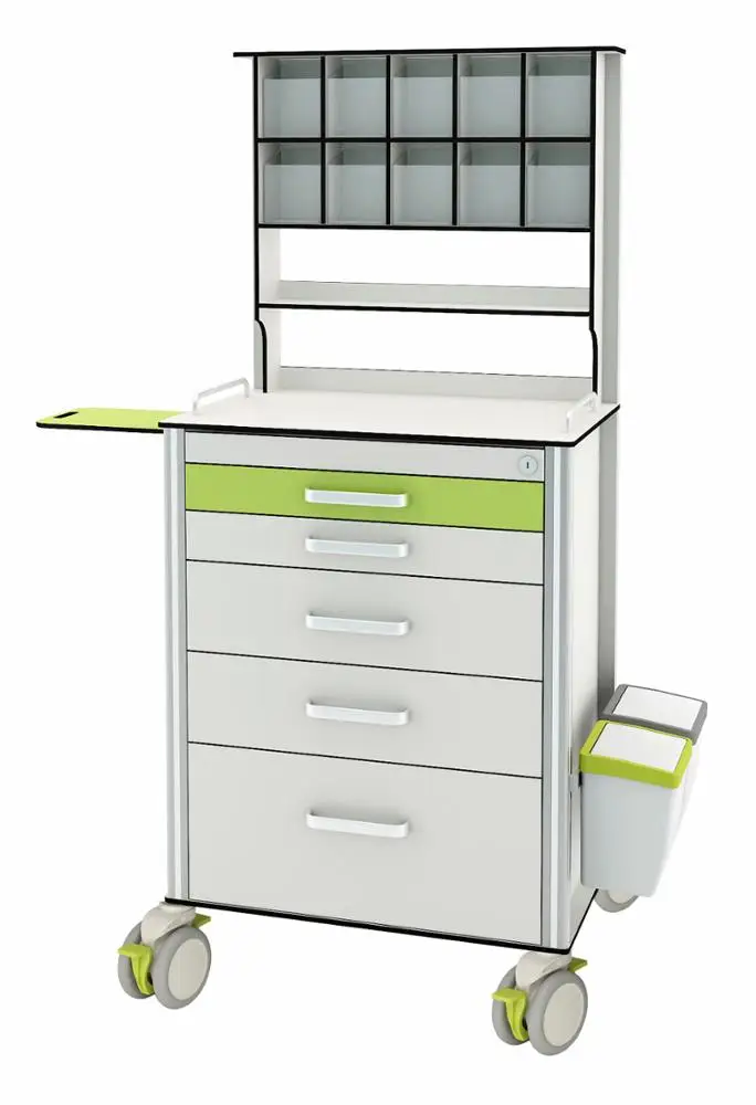 
Guangzhou Factory Wholesale Multifunctional Medical Trolley Cart Medicine Trolley Hospital Cart 