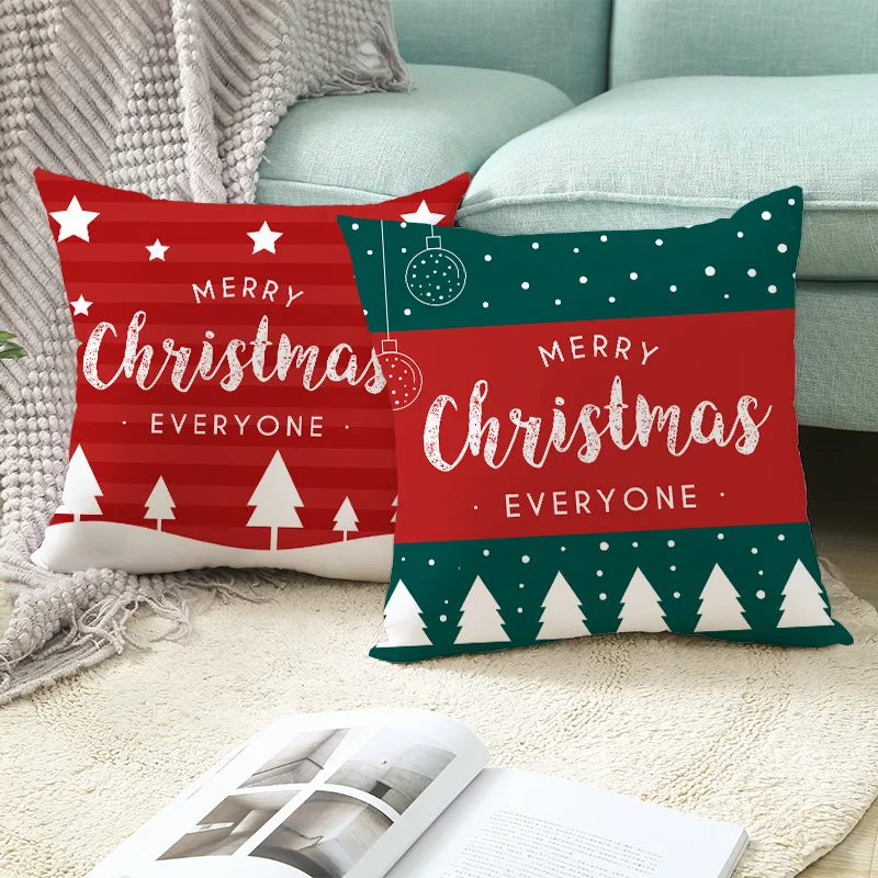Custom Pillow Cover Throw Pillow Case Christmas Pillow Cover Holiday Decoration Cushion for Home Decoration