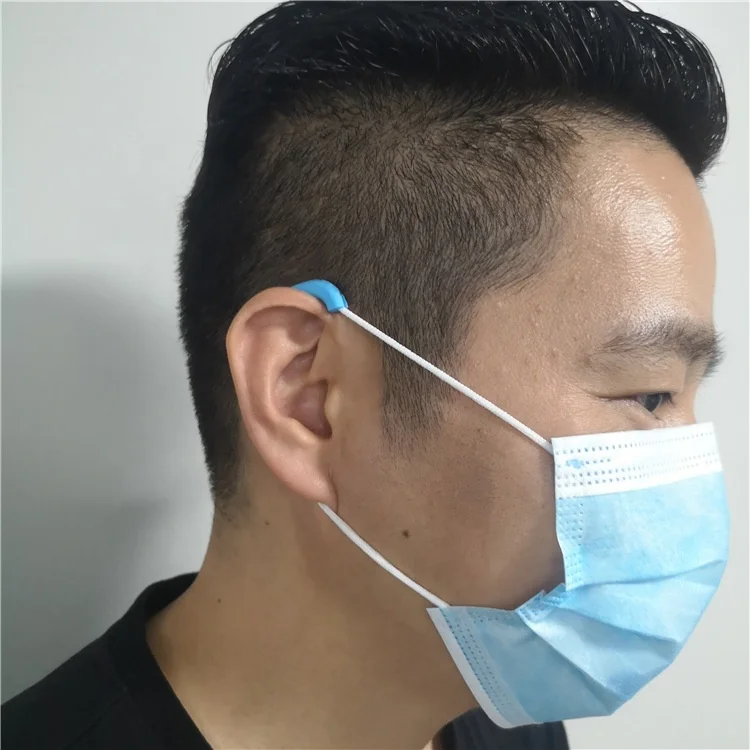 
Factory environmental protection silicone anti-le earmuffs protection artifact light hook mask partner silicone earhook 