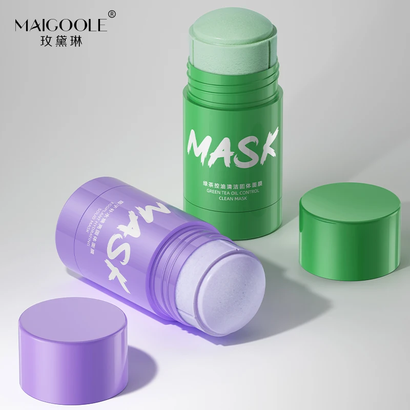 2024 new products face skin care face masking stick men women face detox deep cleaning green tea masking stick