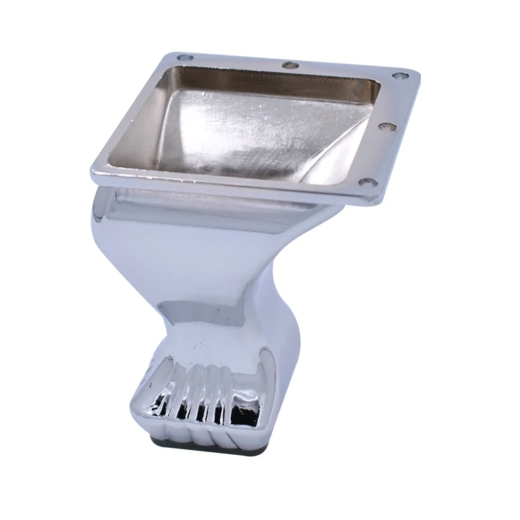 Fashionable Zinc alloy Female foot type Sofa Leg for Sofa/Soft bed/table/Cabinet with H105/UP85*85/DOWN50*50