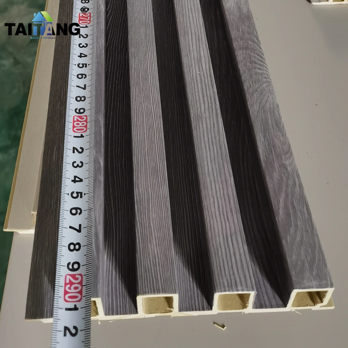 Madera Panel De Pared Fluted Panel Wpc Decorative Lambrin Lambris Pvc