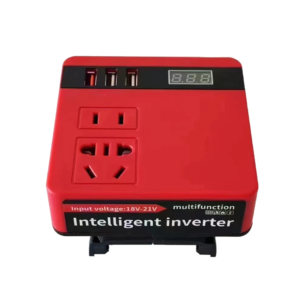 Lithium battery inverter lithium tool battery inverter AC220V/DC5V/12V outdoor work inverter