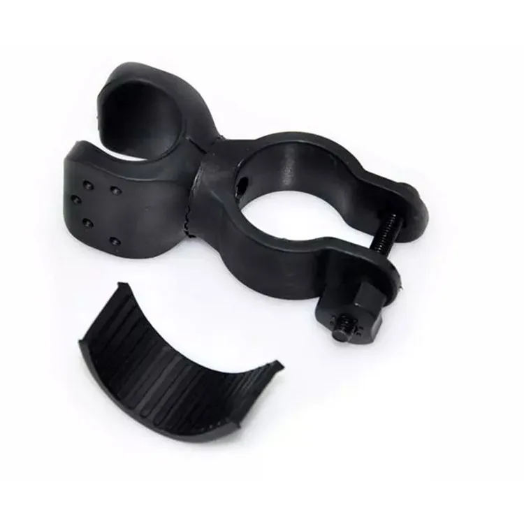 
New Arrival 360 Degree Bicycle Flashlight LED Torch Light Plastic Holder Clip 