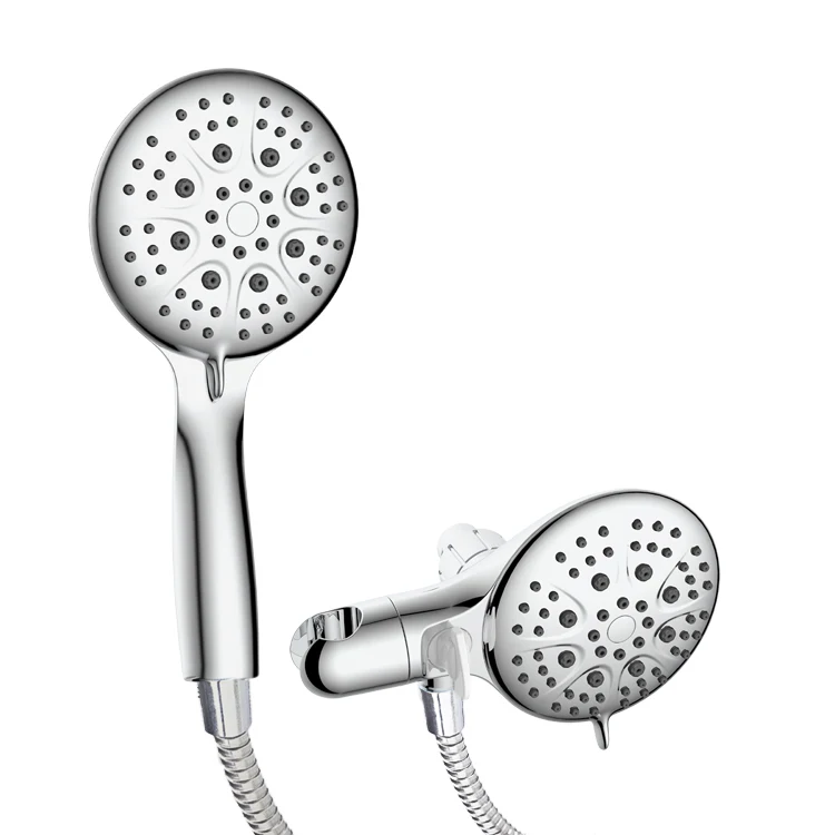 High Pressure Shower Head Handheld Spray 2-in-1 Dual System  with PowerPulse Massage