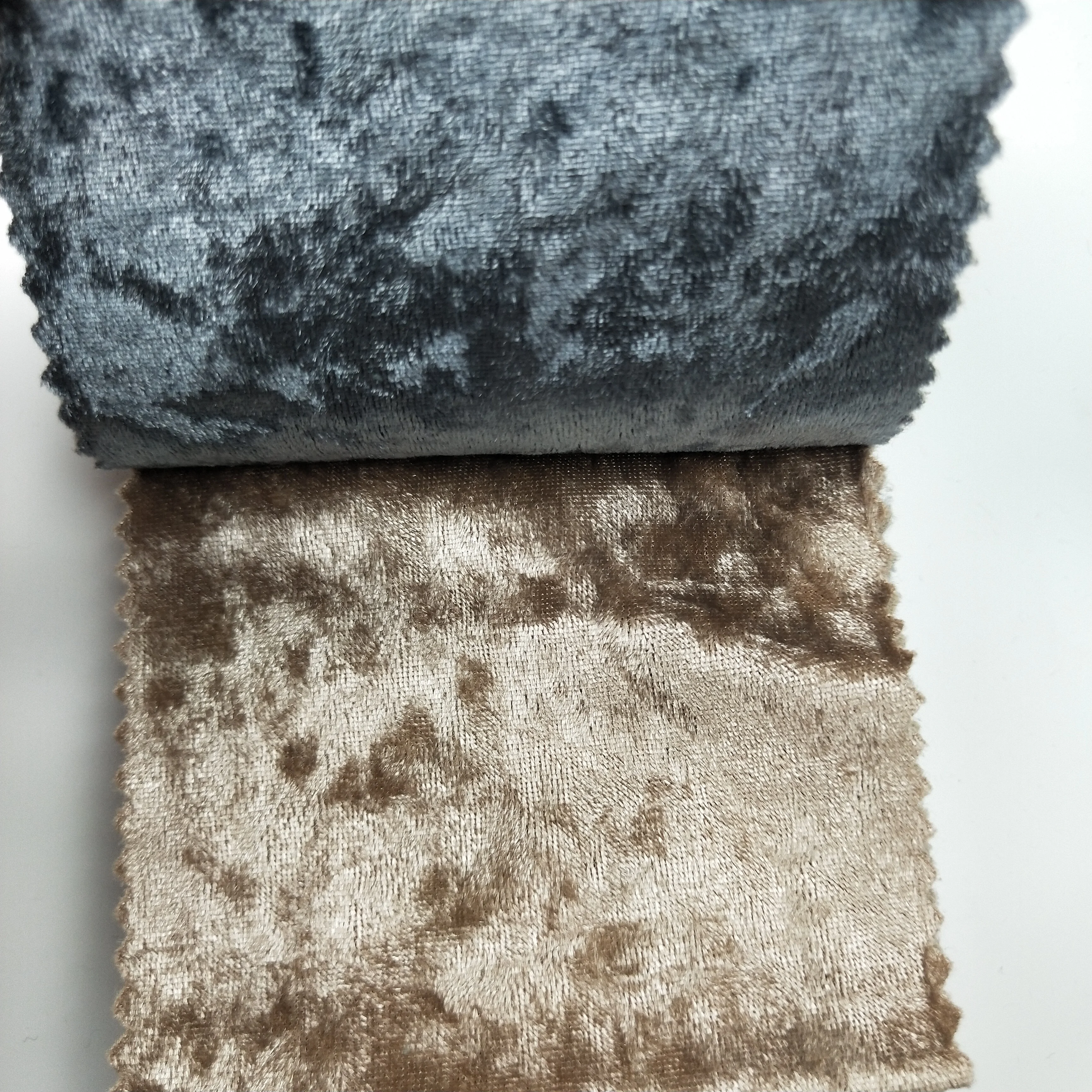 Popular 220 GSM Dark Red Shinny stretch ice crushed velvet fabric for  living room furniture chairs seat covers curtain sofas