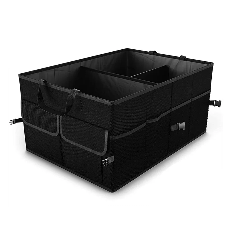 
Oxford Cloth Durable Multiple Pockets Collapsible Car Storage Box Bag High capacity Folding Vehicle Car Trunk Organizer 